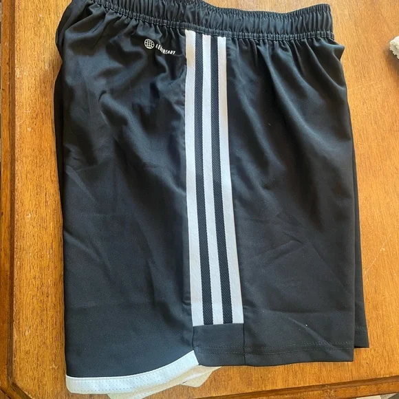 Adidas Black Shorts with White Accents - Picture 3 of 4